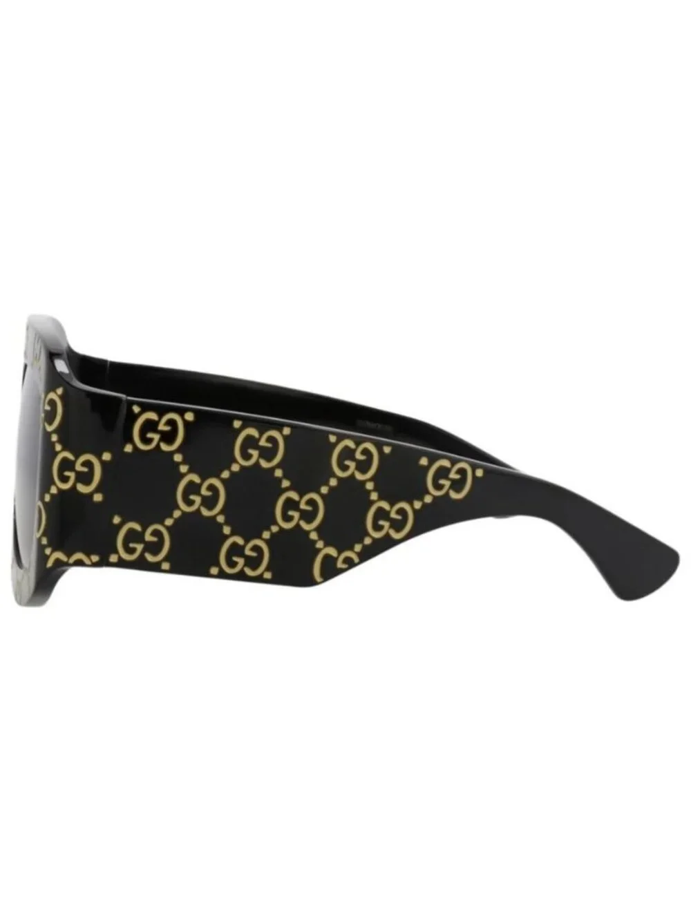 New Gucci Mens Shield/Wrap Black Black Grey Fashion Designer Sunglasses